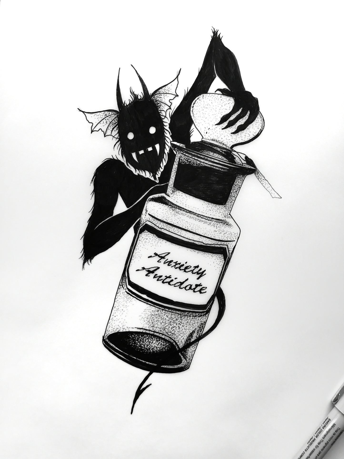 Anxiety Antidote Demon Bottle