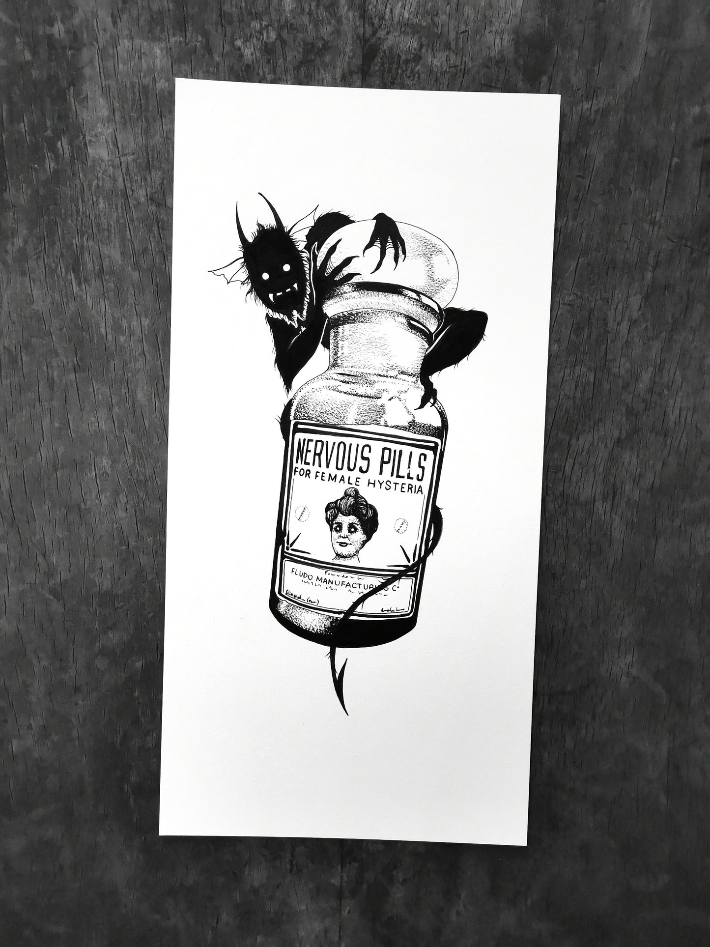 Nervous Pills Demon Bottle