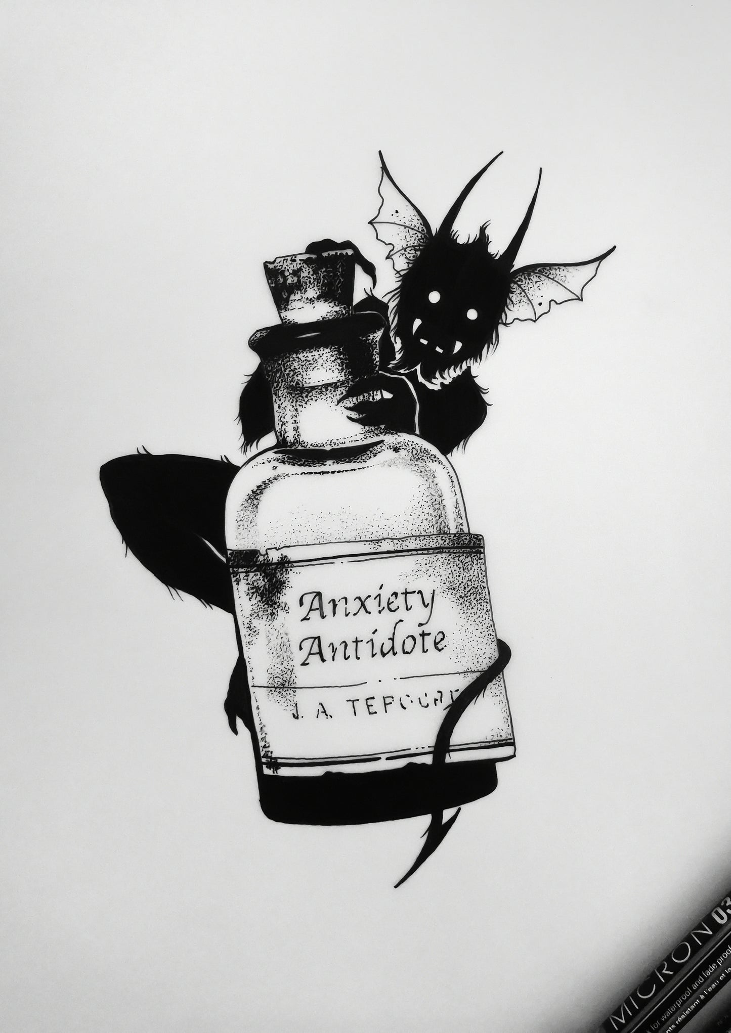 Anxiety Antidote Demon Bottle