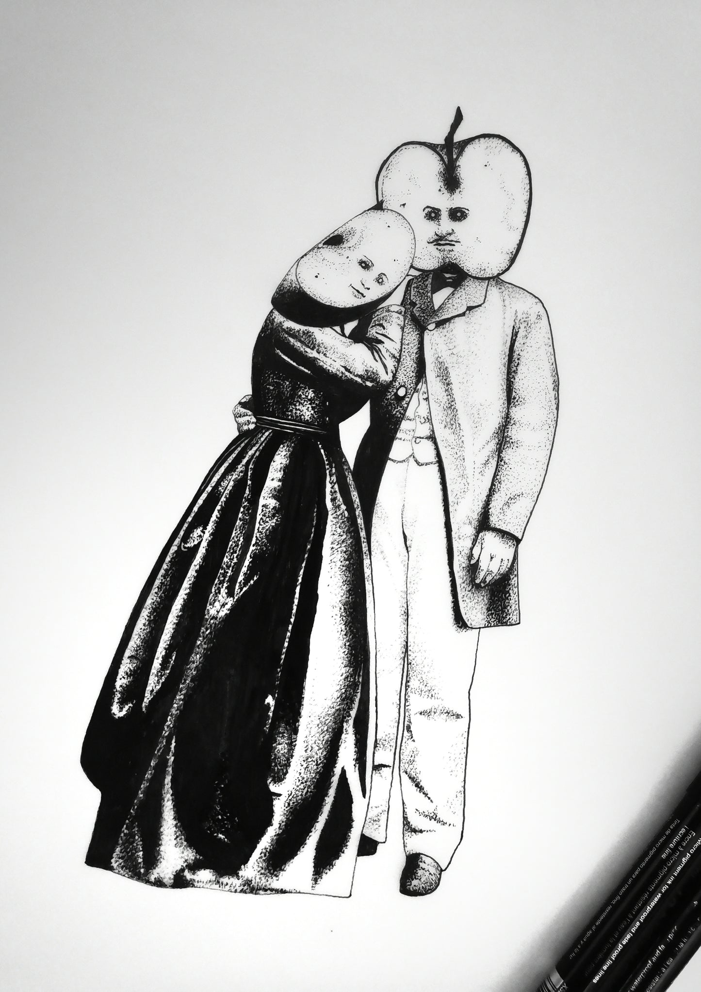 Victorian Apple Couple