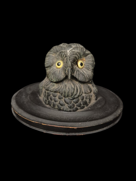 Victorian Owl Inkwell
