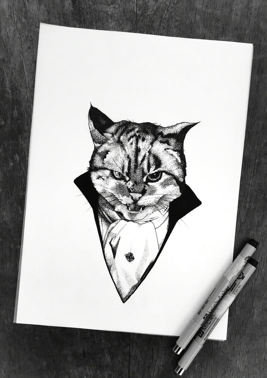 Victorian Evil Cat